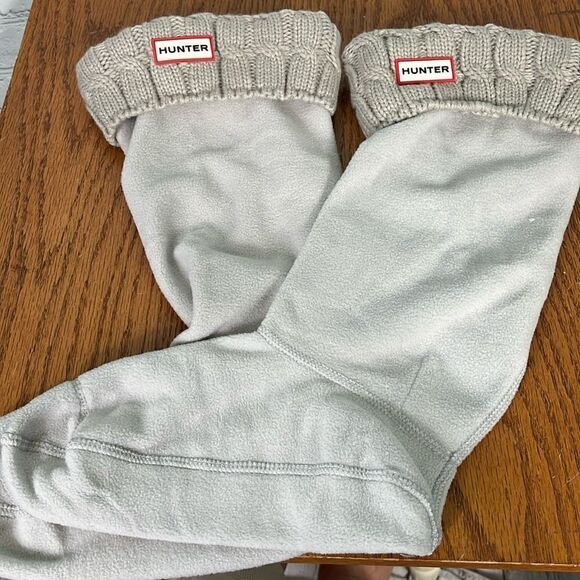 Hunter Boot Tall Welly Boot Socks Griege Or Taupe Women’s sz XL or 11-13 - Picture 1 of 7